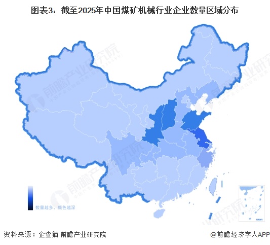 九游娱乐网站：【干货】2025年煤矿机械产业链全景梳理及区域热力地图(图3)